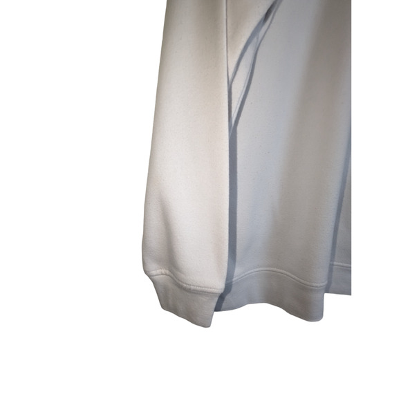 Basting & Smith White Pullover Sweatshirt M Snowflake Embroidery - Picture 8 of 9